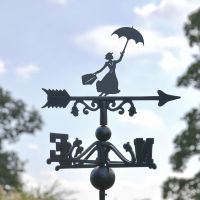 Close-up of the Mary Poppins Topper on the Weathervane