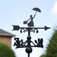 Mary Poppins Free Standing Weathervane Created From Iron
