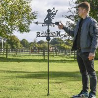 Sitting Fairy Free Standing Weathervane to Scale