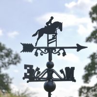 Show Jumping Horse Free Standing Weathervane Created From Iron