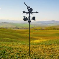 Free Standing Weathervane with Guitar Topper
