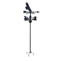 Cornish Chough Free Standing Weathervane on White Background Cornish Chough Free Standing Weathervane on White Background