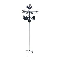 Contemporary Cockerel Free Standing Weathervane in Black