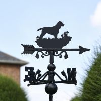 Cocker Spaniel Free Standing Weathervane Created From Iron