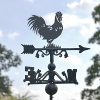 Deluxe Rooster Topper on the Weathervane Deluxe Rooster Topper on the Weathervane