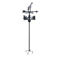 Giraffe Free Standing Weathervane in Black