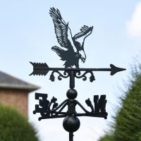 Close-Up of Eagle Topper on Free Standing Weathervane to Scale