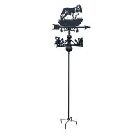 Springer Spaniel Free Standing Weathervane on White Background Springer Spaniel Free Standing Weathervane on White Background