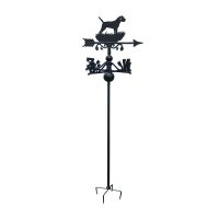 Border Terrier Free Standing Weathervane in Black Border Terrier Free Standing Weathervane in Black