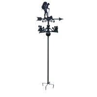 Backpacking Free Standing Weathervane on White Background