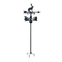 Hare Free Standing Weathervane in Black