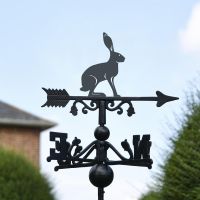Hare Free Standing Weathervane Created From Iron