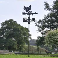 Hen & Chicks Free Standing Weathervane in Use Outdoors