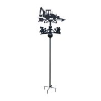 Construction Digger Free Standing Weathervane in Black