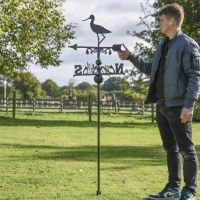 Avocet Bird Free Standing Weathervane to Scale