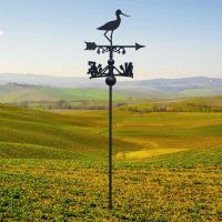 Free Standing Weathervane with Avocet Bird Topper
