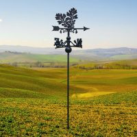 Free Standing Weathervane with Oak Leaves Motif Free Standing Weathervane with Oak Leaves Motif