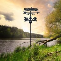 SP250 Daimler Free Standing Weathervane at Sunset