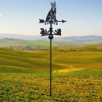 German Shepherd Free Standing Weathervane in Situ German Shepherd Free Standing Weathervane in Situ