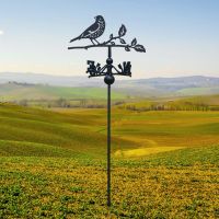 Free Standing Weathervane with Thrush Motif