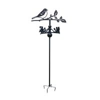 House Sparrow Free Standing Weathervane on White Background