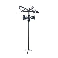 Blue Tit Free Standing Weathervane on White Background Blue Tit Free Standing Weathervane on White Background