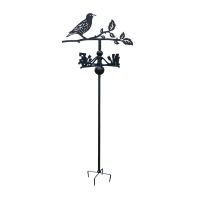 Starling Free Standing Weathervane on White Background