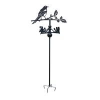 Magpie Free Standing Weathervane on White Background Magpie Free Standing Weathervane on White Background