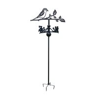 Great Grey Shrike Free Standing Weathervane on White background