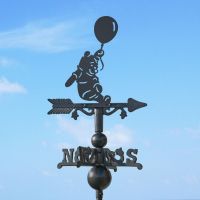 Bear & Balloon Miniature Weathervane