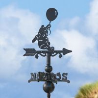 Miniature Weathervane with Bear & Balloon Topper