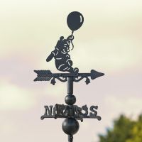Mini Weathervane with Bear & Balloon Motif 