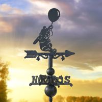 Miniature Weathervane with Bear & Balloon Design 