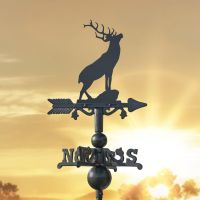 Stag on Miniature Weathervane at Sunset