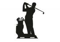 Close-Up of Golf Topper on Miniature Weathervane Close-Up of Golf Topper on Miniature Weathervane