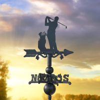 Miniature Weathervane with Golf Design Miniature Weathervane with Golf Design