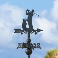 Miniature Weathervane with Golf Topper Miniature Weathervane with Golf Topper