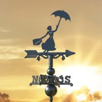 Mary Poppins Miniature Weathervane in Situ