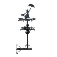 Mary Poppins Miniature Weathervane Created From Cast Iron