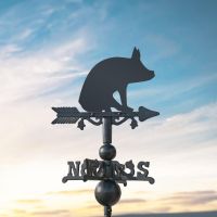 Miniature Weathervane with Pig Motif Miniature Weathervane with Pig Motif