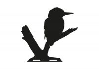 Close-Up of Kingfisher Topper for Miniature Weathervane