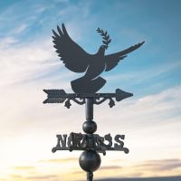 Owl on Miniature Weathervane at Dusk