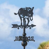 Miniature Weathervane with Donkey