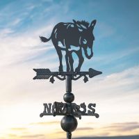 Donkey on Miniature Weathervane at Dusk