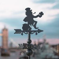 Leprechaun on Miniature Weathervane in Situ