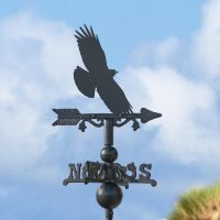 Miniature Weathervane with Cornish Chough 