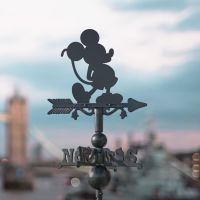 Mouse on Miniature Weathervane in Situ