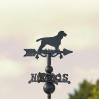 Mini Weathervane with Cocker Spaniel Motif Mini Weathervane with Cocker Spaniel Motif