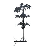 Mounted Dragon Fire on Mini Weathervane