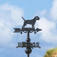 Miniature Weathervane with Border Terrier Topper Miniature Weathervane with Border Terrier Topper